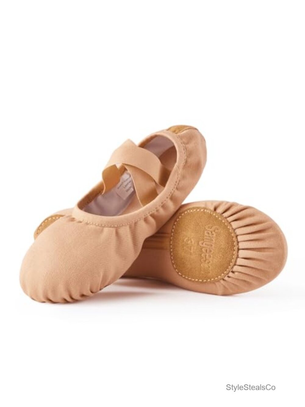 Women's Ballet Shoes Stretch Canvas Dance Slippers Split Sole